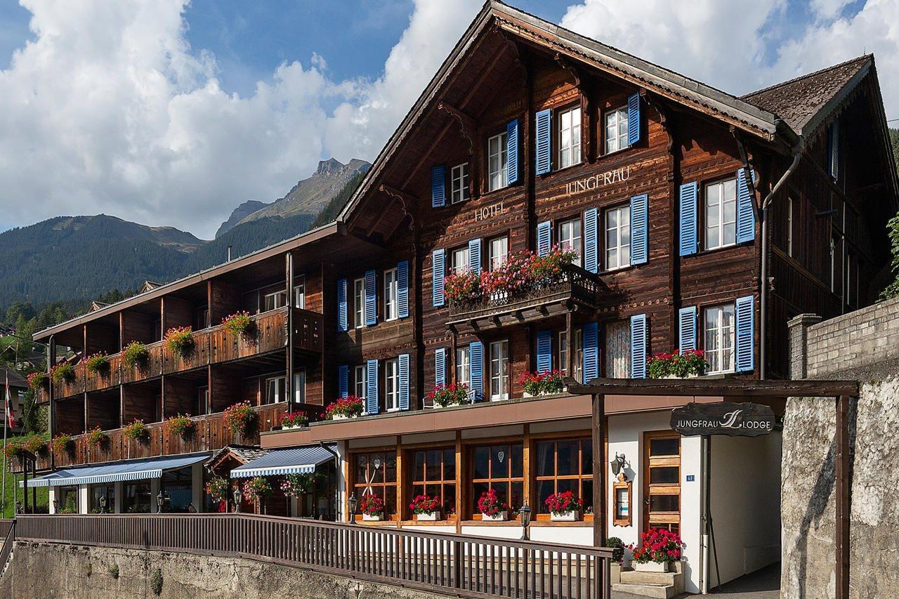 Jungfrau Lodge, Swiss Mountain Hotel Гриндельвальд Экстерьер фото