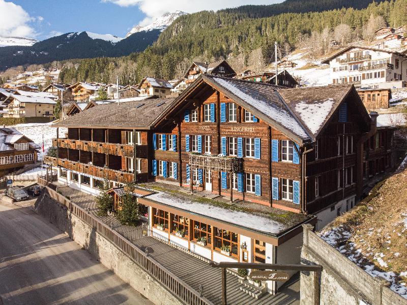 Jungfrau Lodge, Swiss Mountain Hotel Гриндельвальд Экстерьер фото